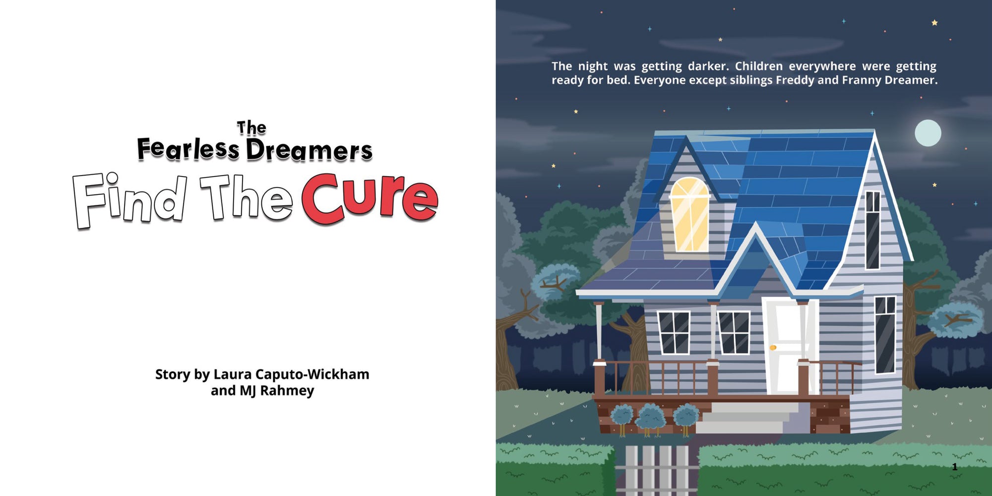 FEARLESS DREAMER FIND THE CURE WITH MATCHING DOCTOR PAJAMA