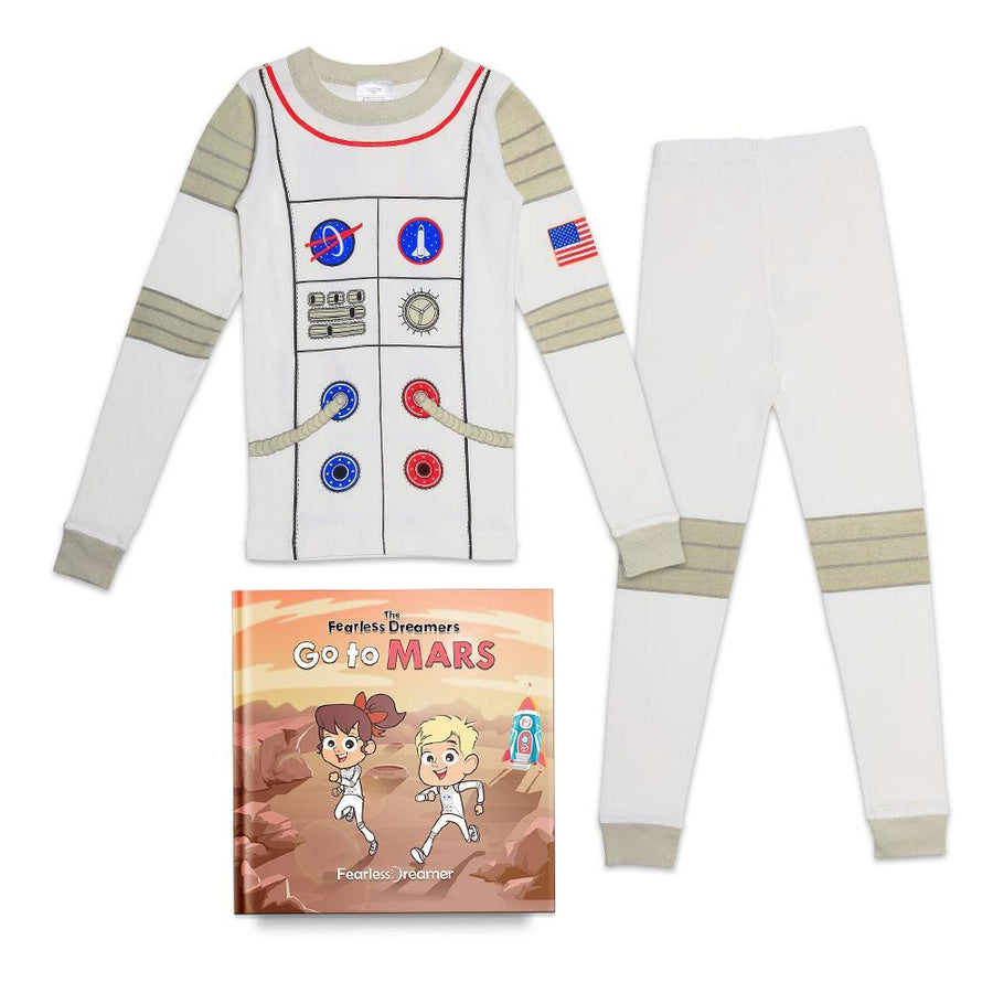 FEARLESS DREAMERS GO TO MARS WITH MATCHING ASTRONAUT PAJAMA