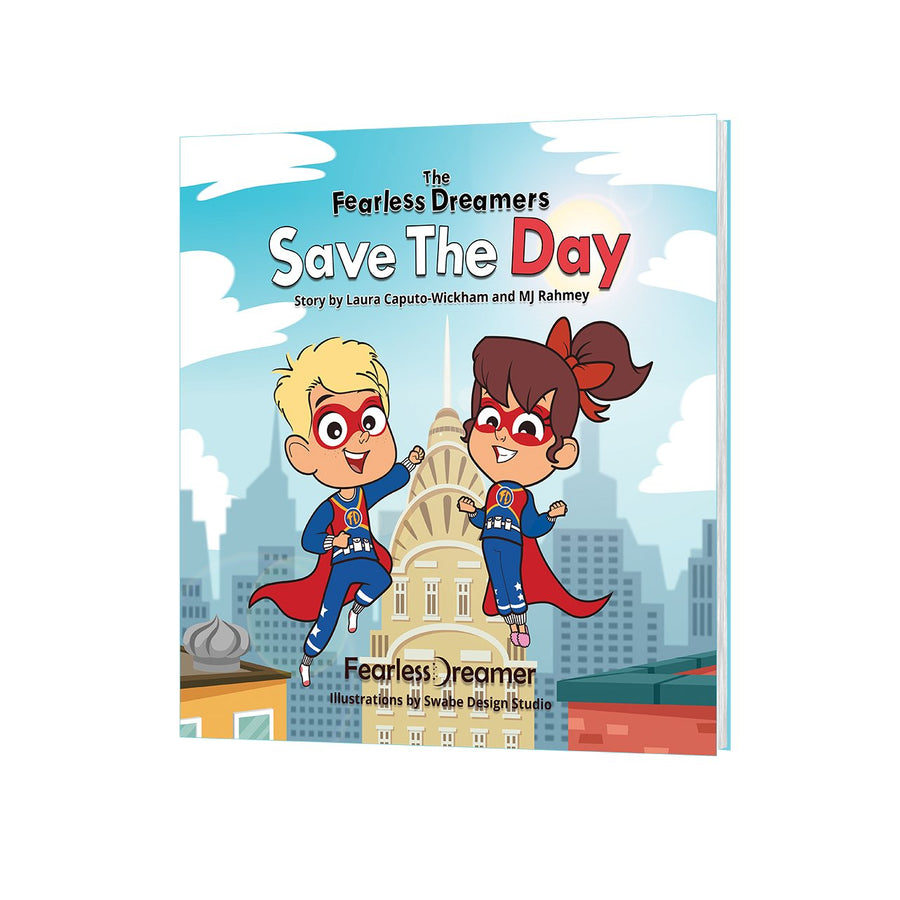 FEARLESS DREAMER SAVE THE DAY WITH MATCHING SUPERHERO PAJAMA